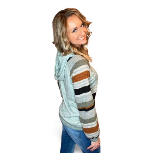 Siege Striped Soft Hoodie - Picture 4 of 6